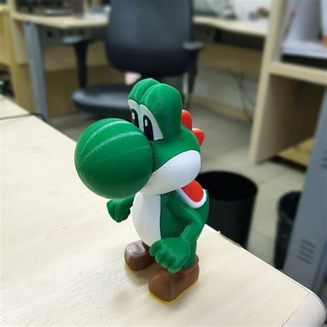3d Printable Yoshi From Mario Games Multi Color By Bruno Pitanga Maia