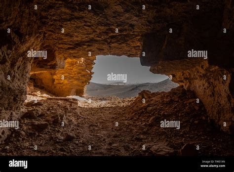 View From A Cave Entrance In The Rocky Desert Of Sudan Stock Photo Alamy