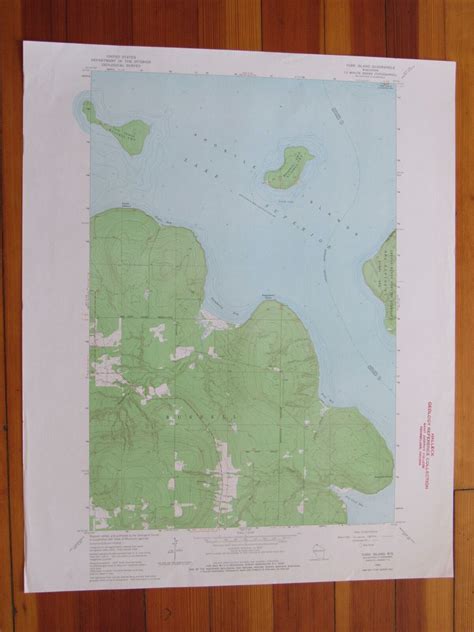 York Island Wisconsin 1965 Original Vintage Usgs Topo Map 1965 Map