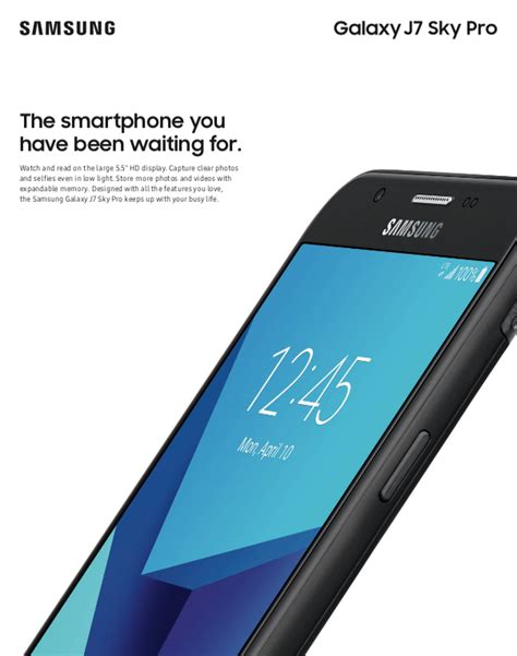 Straight Talk Samsung Galaxy J7 Sky Pro Lte 16gb Black Prepaid