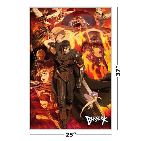 Berserk Framed Manga Anime Tv Show Poster Character Collage Size