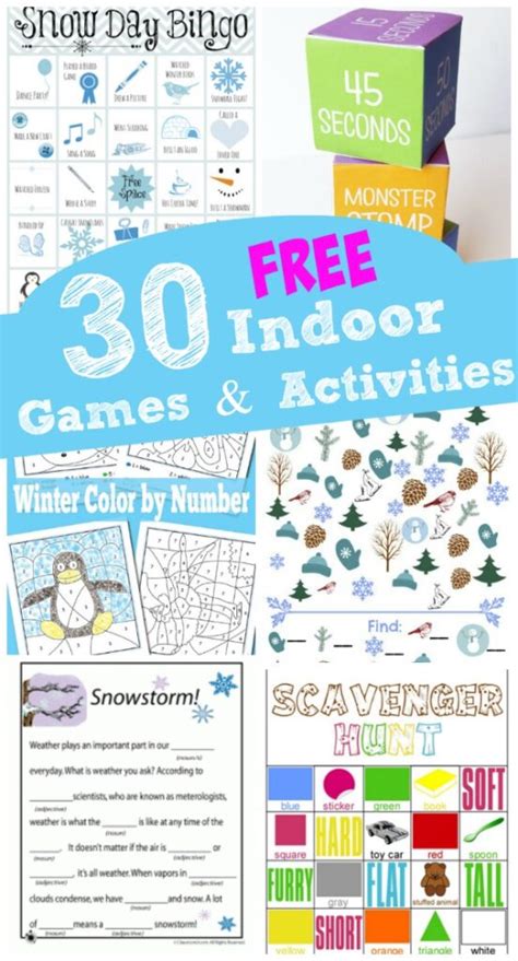 30 Free Winter Printable Games And Activities For Kids