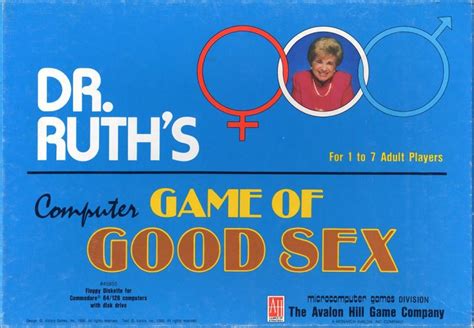 Dr Ruth S Computer Game Of Good Sex 1986 Commodore 64 Box Cover Art
