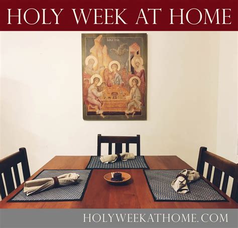 Holy Week At Home The Trinity Mission