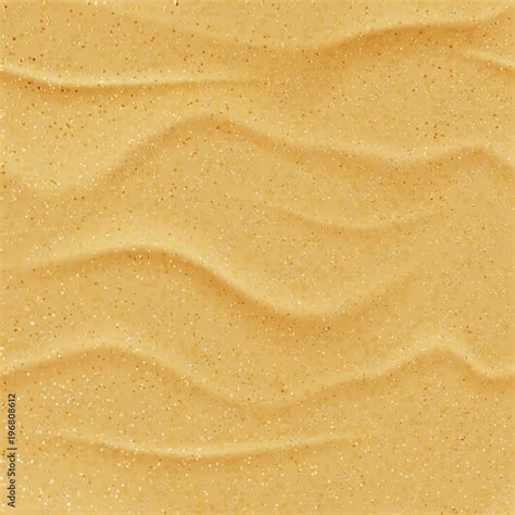 Vector Yellow Sand Beach Seamless Texture Abstract Summer Nature