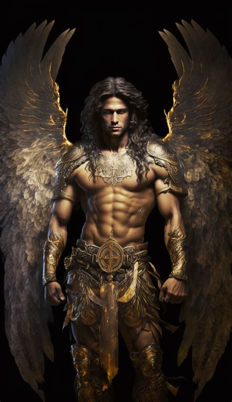 Warrior Angel Created With Ai By Amanda Church Male Angels Angels And