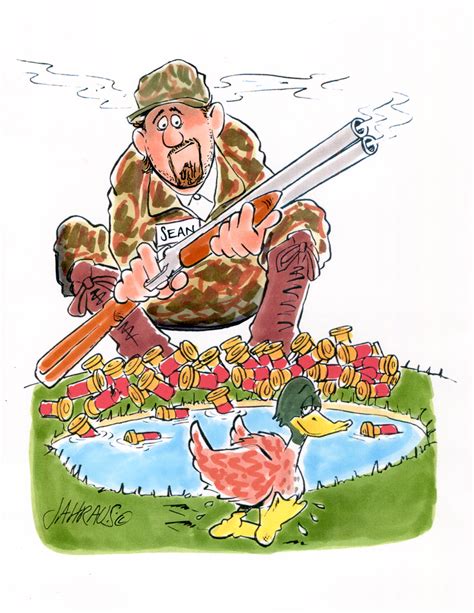 Duck Hunter Cartoon Funny T For Duck Hunter