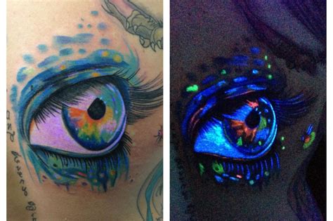16 Glow In The Dark Tattoos That Light Up The Night Black Light Tattoo Dark Tattoo Epic Tattoo