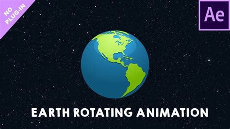 Quick Motion Graphic Earth Rotation After Effects Tutorial Youtube