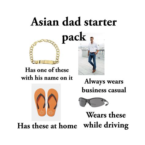 Asian Dad Starter Pack Rstarterpacks