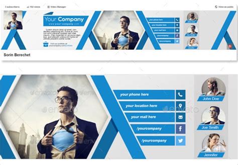 16 Youtube Banner Templates Free Sample Example Format Download