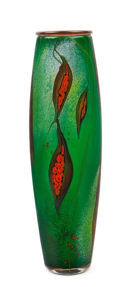 Kurrajong Study Art Glass Vase By Jonathon Westacott Australian