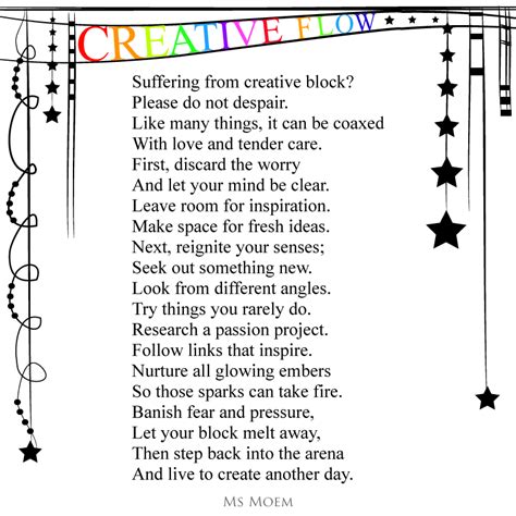 Your Creative Flow Ms Moem Poems Life Etc