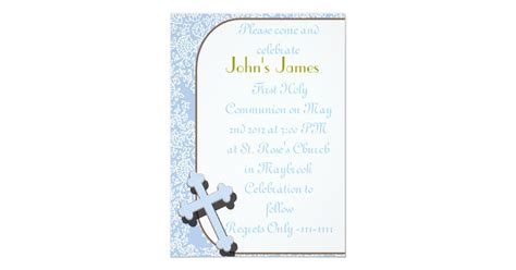 First Holy Communion Invitations For Boys