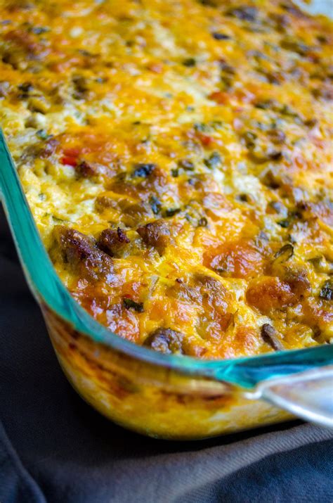Breakfast Casserole Recipes With Sausage Breakfast Casserole With