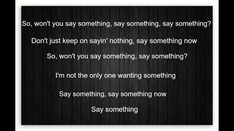 Jay Sean Say Something Lyrics Youtube