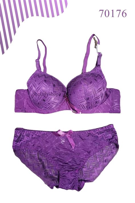 2pc fancy lace bra and panty set purple buy bra nightwears panties in pakistan