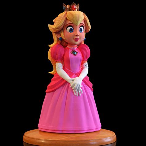 princess peach movie 3d print model