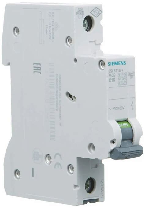 Siemens 16 A 1 Pole Mcb At Rs 250piece Siemens Mcb In New Delhi Id