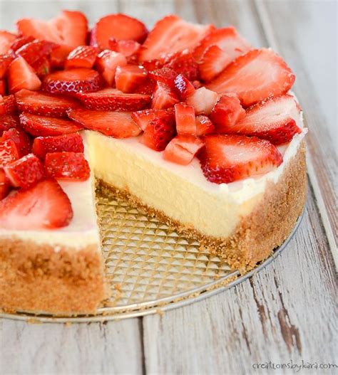 The advantage is you can lift the pan away from the cake instead of turning the cake pan over onto a plate. Made in a springform pan, this simple Cheesecake turns out ...