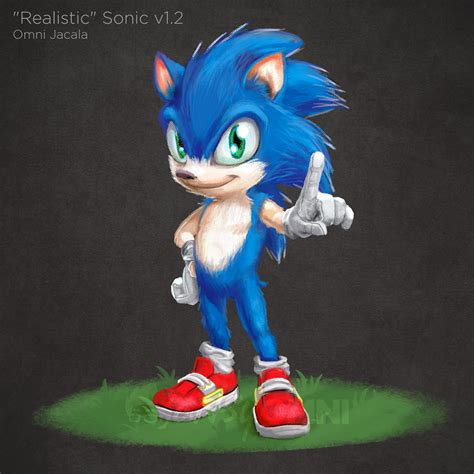 Realistic Sonic The Hedgehog V12 By Hextupleyoodot On