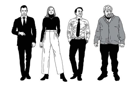 Been Drawing The Cast Of Succession For Inktober On My Twitter