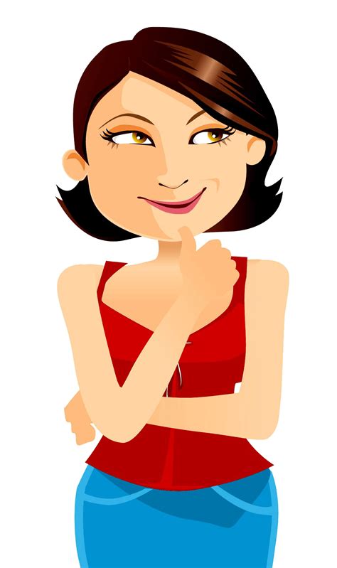 Thinking Face Cliparts Person Thinking Clipart Free Transparent Png