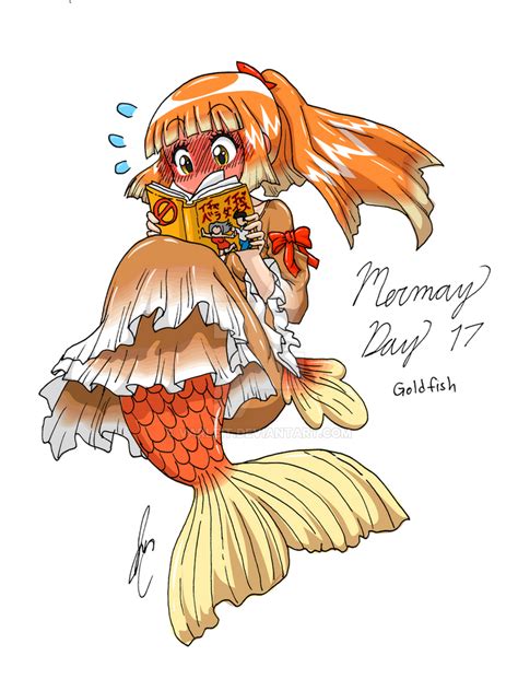 Mermay Day 17 Goldfish By Varleit On Deviantart