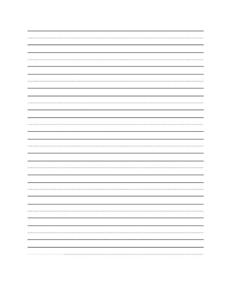 Free 7 Printable Lined Paper Samples In Pdf Ms Word