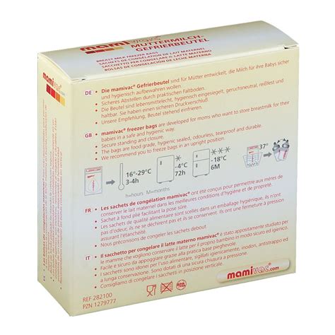 mamivac Sachets de congélation de lait maternel 20 pc s Redcare