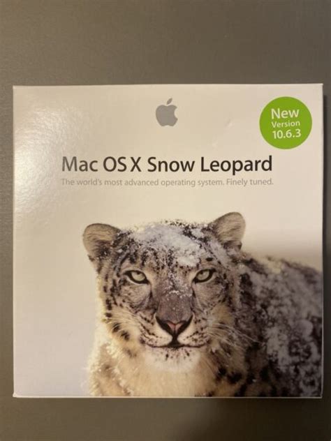 Apple Mac Os X Version 1063 Snow Leopard Install Dvd 2z691 6634 A