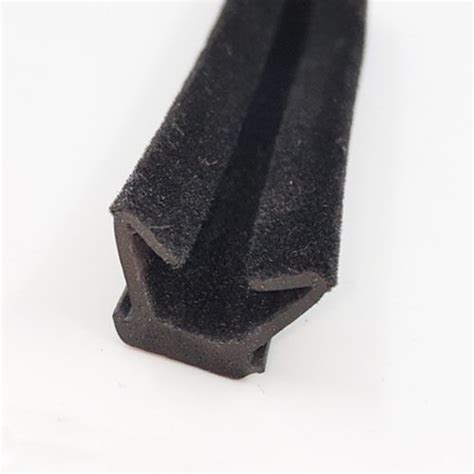 Epdm Flocked Glass Run Channel For Window Omit Rubber