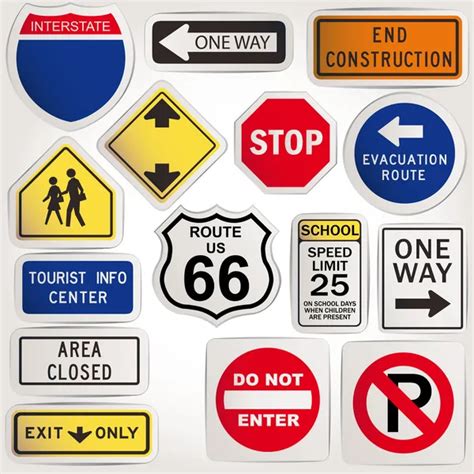 Road Signs — Stock Vector © Nmarques74 3740453