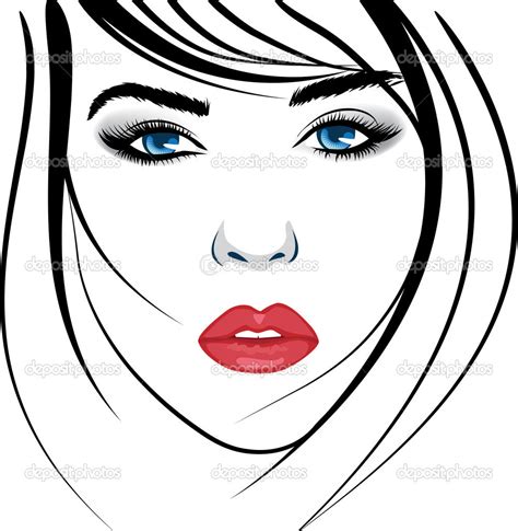 7 Beauty Girl Face Vector Images Beautiful Girl Face Vector Girl