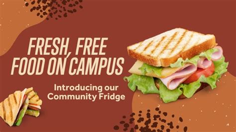Introducing Our Community Fridge Offering Fresh Free Food On Campus