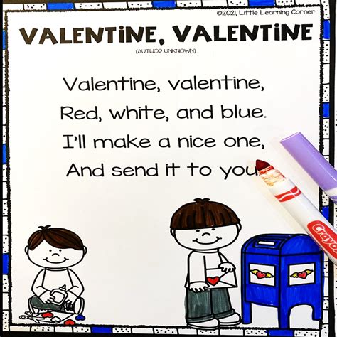 20 Fun Valentines Day Poems For Kids Little Learning Corner