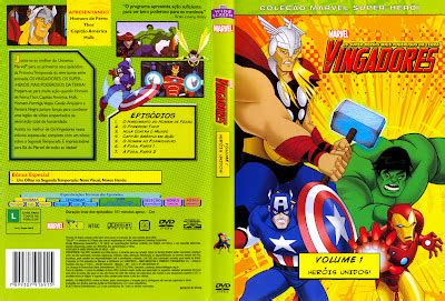 VECOSTAR Capas de DVD s Capa DVD Os Vingadores vol 1 animação