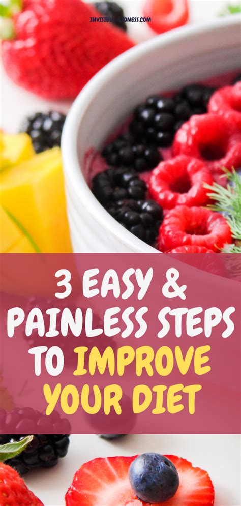 3 Easy Steps To Improve Your Diet By Substitution Easy Meals Eat Diet