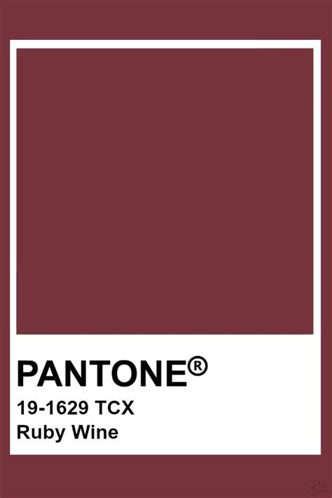 Pantone Ruby Wine Pantone Colour Palettes Pantone Red Pantone Color