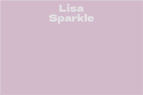 Lisa Sparkle Facts Bio Career Net Worth Aidwiki