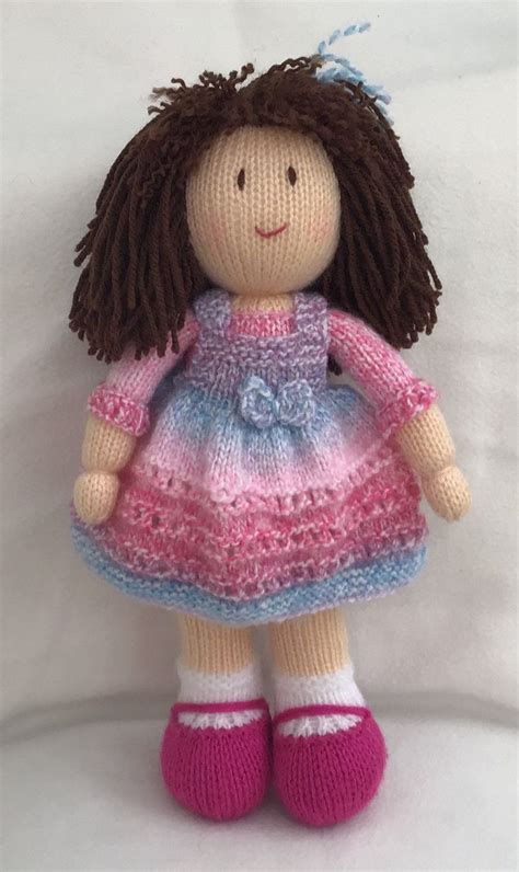 Hand Knitted Doll Etsy Hand Knit Doll Knitted Dolls Hand Knitting