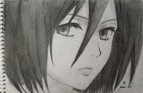 Mikasa Ackerman Sketch By Melorielim On Deviantart