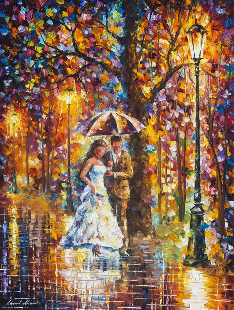 Dream Wedding Palette Knife Oil Painting On Canvas By Leonid Afremov Size 30 X40 75cm X 100cm