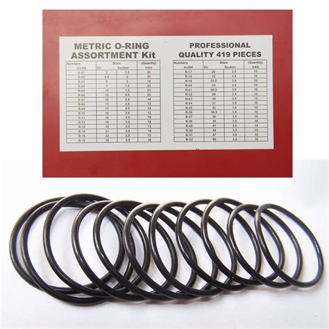 ยางโอริง 419pcs 32ขนาด O Ring Assortment Nitrile Rubber พร้อมส่ง ราคา