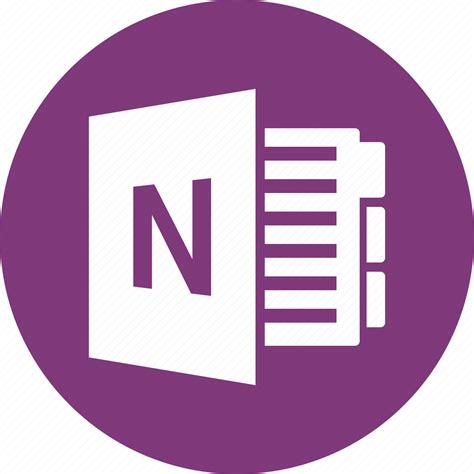 Microsoft Onenote Download Icon Png Transparent Backg