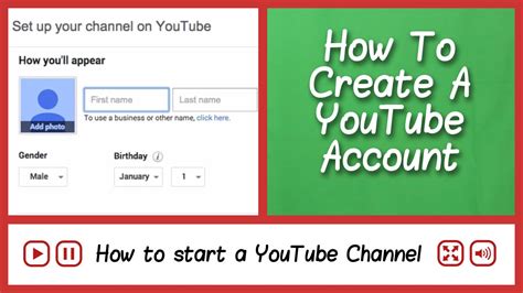 Make A YouTube Account How To Start A YouTube Channel FAQ Tube