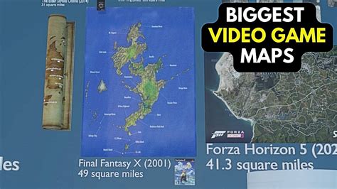 Biggest Video Game Maps Size Comparison 2023 Magnitudelux Youtube
