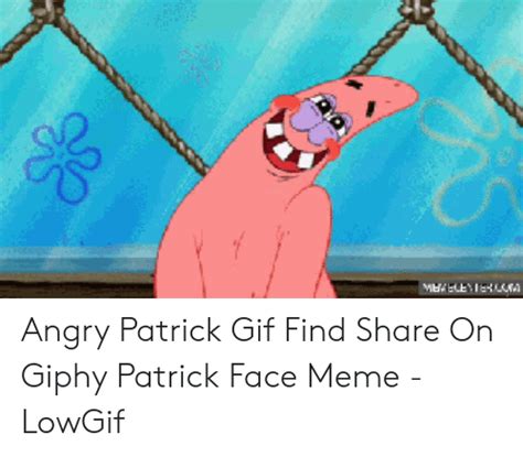 Patrick Star Evil Face Meme