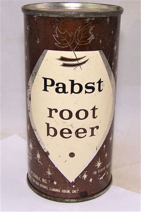 Lot Detail Pabst 10 Ounce Root Beer Pre Zip Code Flat Top Soda Can