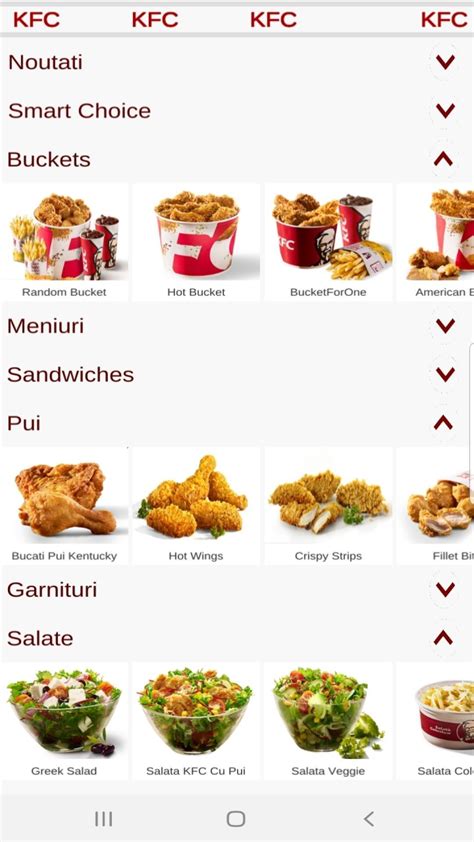 A listing on allmenus.com does not necessarily reflect our affiliation with or endorsement of the listed restaurant, or the listed restaurant's endorsement of allmenus.com. KFC Menu Romania for Android - APK Download